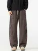 Pantalones Casuales Talla Europea para Hombre 2026 Verano Nuevo Estilo Coreano Cordón Recto Versátil para Viajar, Deporte, Caída Pantalones Largos