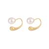 Pendientes sencillos de perla con forma de gota de agua para mujer, estilo frío, ligeros, lujosos, exquisitos y elegantes, con gancho para la oreja que combinan con todo, pendientes para novia estudiante.