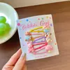 Pinzas para el pelo de niños de colores dulces, estilo japonés y coreano, con flores de dibujos animados de colores, pinzas para flequillo lateral para niñas y pasadores para bebés, accesorios para el pelo