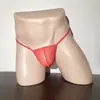 Tanga masculina grande malha elástica transparente cueca sexy perspectiva provocante Calça T uma geração atacado
