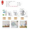 A5L12 Taza de Agua de Cerámica Zodiacal para Niños, Bebé, Familia, Taza para Beber, Taza de Café con Tapa, Tamaño Pequeño, Mini para el Hogar
