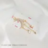 Colgante de Luna Estrella con Borla de Circonita Chapado en Oro de 14K Pulsera de Cristal Hecha a Mano DIY Accesorios de Joyería con Cuentas