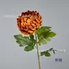 Flor Artificial de un Solo Tallo de Crisantemo Rico para Jardinería de Otoño, Decoración de Paisaje, Flor de Seda, Producto Popular de Venta Transfronteriza, Flor Artificial