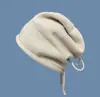 Gorro de Punto con Cordón y Encaje Estilo Japonés Gorro de Montón Rizado Gorro de Lana para Mujer Otoño e Invierno Nueva Moda Moda