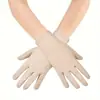 Guantes Negros de Fiesta de los Años 20 estilo Gatsby para Mujer, Guantes para Fiesta de Graduación, Guantes Largos de Spandex para Vestido de Novia en Stock