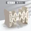 Soporte retráctil para libros Estantería grande con portalápices Estudiantes de secundaria Estante de almacenamiento de libros para escritorio Soporte para libros con panel plegable fijo