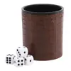 Nuevo Set de Copa para Dados de Cuero con Creativo Patrón de Cocodrilo, Copa para Dados de Color Cuero para Bar y KTV, Copa para Dados Personalizada