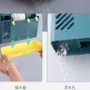 Soporte para Palillos de Hogar Caja de Almacenamiento para Vajilla Soporte para Cuchillos Cocina Multifuncional Jaula para Palillos Estante de Secado Montado en la Pared