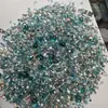 Pacote de Material de Vidro Colorido de Minério Irregular Azul para Decoração de Unhas Artísticas DIY Joias Brilhante Flash Diamante