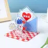 Soporte de Enchufe Múltiple Acrílico Personalizado Adornos de Escritorio Transparentes Soporte de Animación de Dibujos Animados DIY Llavero Agitador