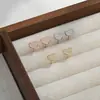 Aguja de plata S925 un juego de tres pares aretes de botón para mujer dormir sin quitarse Aretes de amor para estudiantes versátiles aretes exquisitos