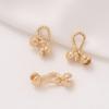 Cor de ouro 14K fivela de pimenta que não desbota pulseira DIY feita à mão colar acabamento de corda de couro fivela de clipe de botão fivela de bolsa material