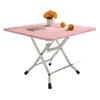 Mesa Dobrável para Uso Doméstico, Mesa de Jantar, Mesa Dobrável Simples para Apartamentos de Aluguel, Mesa Pequena para Dormitório Estudantil, Mesa Quadrada Minimalista
