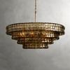 Lámpara de araña de cristal de lujo estilo americano de estilo medio, estilo retro francés, para vestíbulo de hotel, sala de estar, dormitorio, comedor creativo.