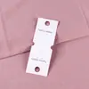 Tarjetas Plegables para Collares de Cartulina Blanca al por Mayor en Stock, Tarjetas de Exhibición para Empaquetar Colgantes de Cadena para Suéteres, Tarjetas para Joyería de Plata S925