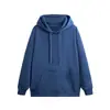Logo personalizado, exportación transfronteriza europea y americana, sudadera con capucha de estilo japonés minimalista para otoño/invierno de corte holgado, sudadera retro americana con forro polar para hombre