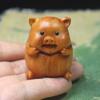 Talla en madera de ciprés doce adornos del zodiaco piezas de mano juego completo de tigre, buey, rata, conejo, dragón, serpiente, caballo, oveja, mono, gallo, perro, cerdo artesanías