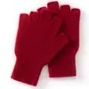 Estilo Novo de Inverno Quente Proteção Contra Frio Luvas Casuais Femininas Macias Amigáveis à Pele Versáteis Luvas de Caxemira Luvas de Tricô Sem Dedos