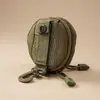 Bolsa de Monedas Colgante de Cintura de Color Sólido Simple Portallaves Mini Portátil Personal para Monedas Estuche para Audífonos Bolsa de Almacenamiento para Tarjetas