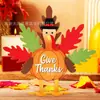 Decoraciones Populares de Mesa para Acción de Gracias de Amazon, Decoraciones de Madera Retro de Otoño para Oficina en Casa en Interiores