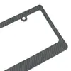 Novo Modelo de Comércio Exterior, Placa de Licença de Plástico Branco Padrão Americano com Padrão de Carbono, com Parte Superior Estreita e Parte Inferior Larga