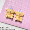 Nuevo Animal de Dibujos Animados Conejo Conejo Accesorios de Resina Pegamento de Crema DIY Pasador Titular de Teléfono Colgante Material Creativo