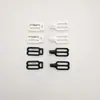 Hebillas de Nailon Recubierto en Blanco y Negro para Accesorios de Ropa Interior, Hebilla Ajustadora de Tirantes de Sujetador de Figura de Ocho Fabricante