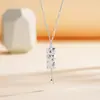 Tichia Toma Real de Collar de Ladrillo de Oro Pequeño Triturado CNC para Mujer Plata de Ley S925 Moda de Lujo Ligero Cadena de Clavícula de Gama Alta