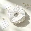 Xuxinha de tecido de renda, multicamadas, estilo coreano, especificamente para penteados de coque feminino. Acessórios em estoque, atacado disponível