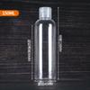 Venta al por mayor del fabricante En stock Botellas rellenables de 30 ml, 50 ml, 100 ml, Botellas para champú, Botellas de plástico transparentes con tapa abatible, Botellas vacías
