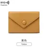 Tendencia Transfronteriza Estilo Nuevo Simple Cuero Suave Granulado Ligero Portátil Pequeño Tarjetero para Mujer RFID Antirrobo Tarjetero tipo Acordeón