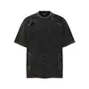 Camiseta de Marca de Moda Urbana Estilo Funcional Americano Nuevo 2026 de Jiayiku, Camiseta Lavada y Desgastada, Manga Corta de Algodón Puro para Verano para Hombre