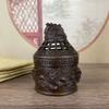 Queimador de Incenso de Lótus para Casa Interior Pequeno Ornamento Mini Bule Queimador de Incenso Pequeno Banhado a Cobre Queimador de Incenso de Nuvem Auspiciosa