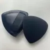 Esponja de algodón para polvos de piña negra, cojín de aire, algodón de azúcar, súper suave, no comer, base de maquillaje líquida, esponja de maquillaje negra, doble uso seco y húmedo, pastilla de polvos