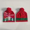 Em estoque chapéu de Natal transfronteiriço com luzes LED coloridas chapéu jacquard adulto chapéu de lã chapéu de malha para homens e mulheres