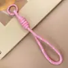 Cordão Colorido Novo para Celular Transfronteiriço, Corda Trançada Feita à Mão, Chaveiro para Capa de Celular DIY, Alça Destacável Anti-Perda para Garrafa de Água
