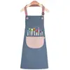 Avental Infantil de Verão Impermeável e à Prova de Óleo para Meninos e Meninas, Roupa de Pintura para Aula de Artes, Babadores para Comer de Crianças do Jardim de Infância, Personalizável