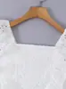 Para Comercio Exterior Transfronterizo Verano 2026 Amazon Ropa para Mujer Estilo Dulce y Suave Blanco Hueco Sin Mangas Adelgazante Mono