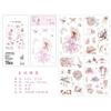 Pegatinas creativas antiguas de marea nacional en stock, serie de disfraces de belleza del zodiaco 12 y pegatinas de papel decorativas.