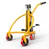 Carro Transportador Manual Hidráulico Hugong para Bidones Redondos, Bidones de Hierro, Bidones de Plástico, Carretilla Elevadora Hidráulica para Carga y Descarga Industrial, Empujado a Mano