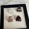 Clip de Agarre Lateral Pequeño de Alta Gama Simple Etiqueta Dorada Estilo Coreano Clip para el Flequillo Roto Refinado Retro Acético Elegante Accesorios para el Cabello