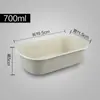 Caixas de Almoço Descartáveis, Talheres Biodegradáveis, Caixas de Embalagem de Polpa de Papel Ecológicas, Caixas para Salada, Caixas de Polpa de Cana-de-Açúcar, Caixas Bento de Grande Capacidade