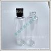 Botella PET Negra de 100ml con Hombro Plano para Muestras de Loción y Líquido para Lavar Platos, Botella con Tapa Qianqiu de 100ml para Champú y Acondicionador