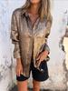 Ropa de Mujer Europea y Americana Transfronteriza Primavera y Otoño Estación Independiente Aliexpress Casual Ante Moda Solapa Camisa