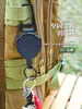 Chaveiro Retrátil Multifuncional Mosquetão para Exterior Anti-perda Corda de Aço Elástica Chaveiro Fivela para Pendurar Mochila