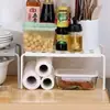 Estante retráctil para condimentos transfronterizo, estante de cocina, organizador de estante de plástico para almacenamiento de zapatos y pantuflas de dormitorio