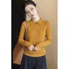 Tejidos Finos de Lana para Mujer Estación Europea 2026 Otoño/Invierno Nuevo Estilo Europeo Moda Capa Base Suéter Tendencia
