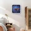 Reloj de Pared Cuadrado Moderno Minimalista Sala de Estar Silencioso Creativo Reloj de Cuarzo Plástico Elegante Dormitorio Decoración de Reloj de Pared
