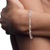 Europa e Estados Unidos explosões transfronteiriças triângulo cintilante cristal branco pulseira super fada Amazon joia de pulso de cristal quente