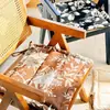 Cojín vintage de estilo francés de lujo ligero, adecuado para sillas de comedor, asientos de coche y sillas de oficina; cojín antideslizante para asiento de silla y banco, para todas las estaciones, de algodón y madera